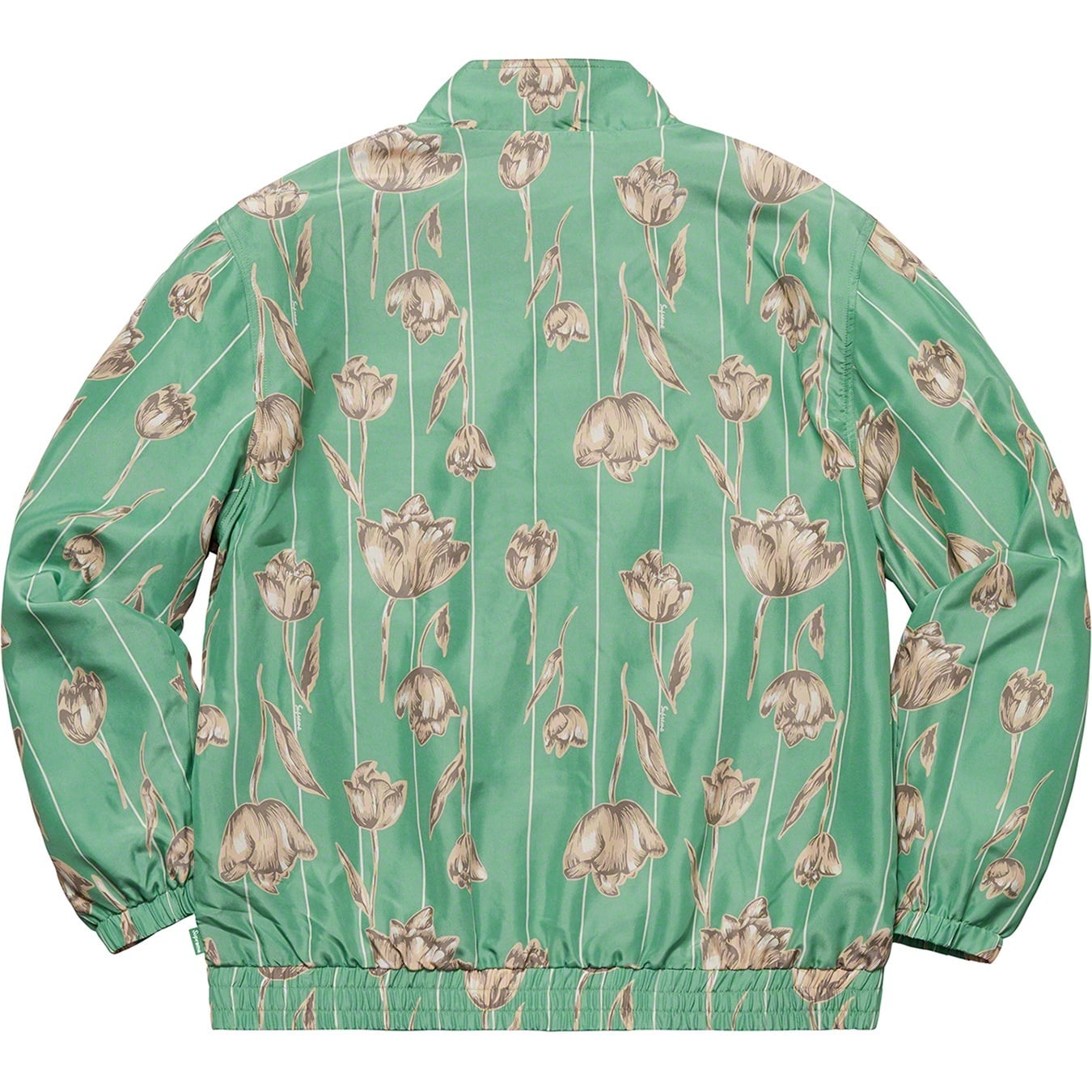 Floral Silk Track Jacket view 3
